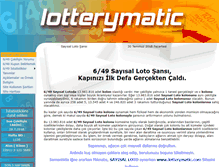 Tablet Screenshot of lotterymatic.com